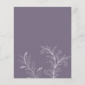 Floral Wedding Save the Date Budget Uitnodiging Flyer (Achterkant)