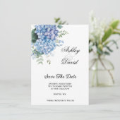 Floral Wedding Save the Date Invitation Kaart (Staand voorkant)