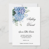 Floral Wedding Save the Date Invitation Kaart (Voorkant)