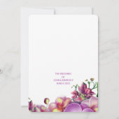 Floral Wedding Save The Date Kaart (Achterkant)