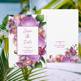 Floral Wedding Save The Date Kaart