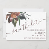 Floral Wedding Save the Date Kaarten (Voorkant)