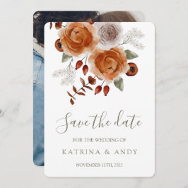 Floral Wedding Save the Date Kaarten