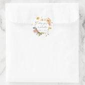 Floral Wedding Seal | Sutton Ronde Sticker (Tas)
