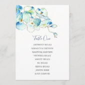 Floral Wedding Seating Chart, Table Plan Kaart (Voorkant)