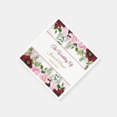 Floral Wedding Servet (Hoek)