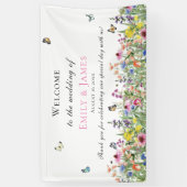 Floral Wedding Spandoek (Verticaal)