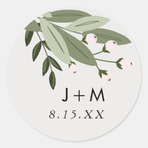 Floral Wedding Sprigs Sticker