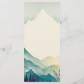 Floral Wedding Spring Mountains Menu (Achterkant)