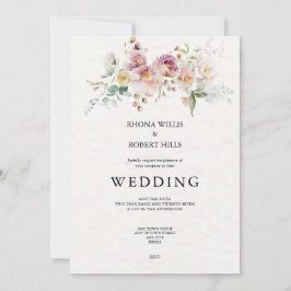 Floral Wedding Stationery Invitation Save The Date