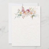 Floral Wedding Stationery Invitation Save The Date (Achterkant)