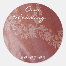 Floral Wedding Sticker - 