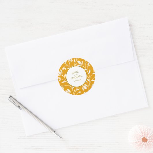 Floral Wedding Sticker (Envelop)