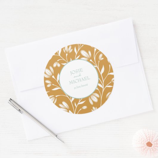 Floral Wedding Sticker (Envelop)