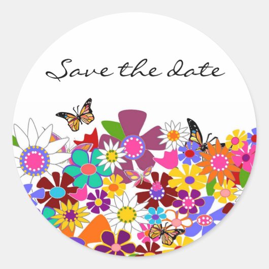 Floral Wedding Stickers (Voorkant)