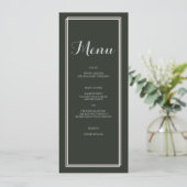 Floral Wedding Suite | Menu-Kaart Menu (Staand voorkant)