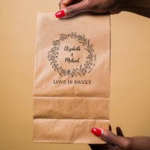 Floral Wedding Sweet Bags