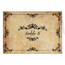  Floral Wedding Table Number