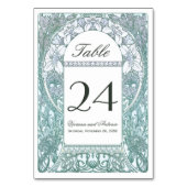  Floral Wedding Table Numbers V (v.3) Kaart (Voorkant)