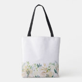 Floral Wedding Tas White BRIDE (Achterkant)