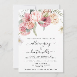 Floral Wedding Uitnodiging   Annabeth