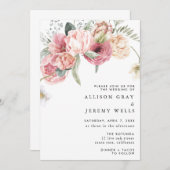 Floral Wedding Uitnodiging | Annabeth (Voorkant / Achterkant)