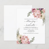 Floral Wedding Uitnodiging | Aubrey (Voorkant / Achterkant)