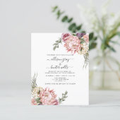 Floral Wedding Uitnodiging | Aubrey (Staand voorkant)