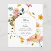 Floral Wedding Uitnodiging | Sutton (Voorkant)