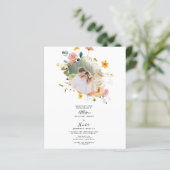 Floral Wedding Uitnodiging | Sutton (Staand voorkant)