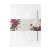 Floral Wedding Uitnodigingen Wikkel (Voorkant Voorbeeld)