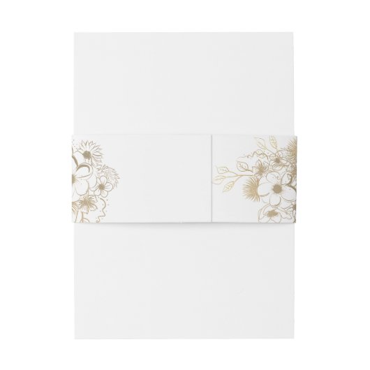  Floral Wedding Uitnodigingen Wikkel (Achterkant Voorbeeld)