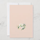 Floral Wedding Uitstel Invoegen Kaart (Achterkant)