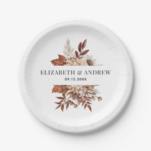 Floral Wedding van de Waterverf van Elegant Terrac Papieren Bordje