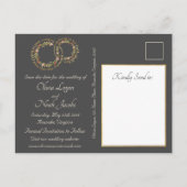 Floral Wedding Vows Save the Date Briefkaart DK Gr (Achterkant)