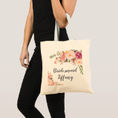 Floral Wedding Vrijgezellenfeest Canvas tas Brides (Voorkant (product))