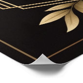 Floral Wedding Welcome Sign Sjabloon Poster (Hoek)