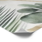 Floral Wedding Welcome Sign Sjabloon Poster (Hoek)