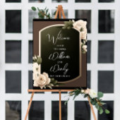 Floral Wedding Welcome Sign Sjabloon Poster