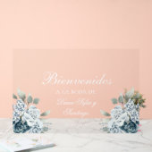 Floral Wedding Welkom Frosted Acryl Teken Acryl Bord (Huwelijk)