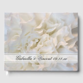 Floral Wedding White White Carnan Gastenboek (Voorkant)