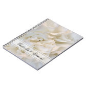 Floral Wedding White White Carnan Notitieboek (Linkerzijde)