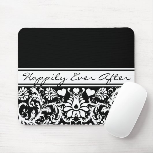 Floral Wedding Wijzigen in elke kleur Muismat (Met muis)