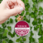 Floral Wedding Wijzigen in elke kleur Sleutelhanger (Hand)