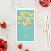 Floral Wedding Wildflower Couples Name Servet (Insitu)