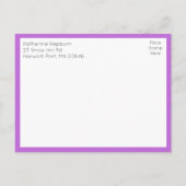 Floral Wedding Wildflower Sunflower Daisy RSVP Briefkaart (Achterkant)