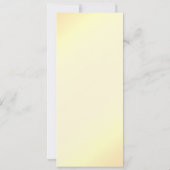 Floral Wedding Yellow Invitation Kaart (Achterkant)