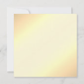 Floral Wedding Yellow Invitation Kaart (Achterkant)