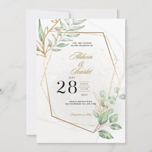 Floral Weddings Uitnodigingen & Stationery (Voorkant)