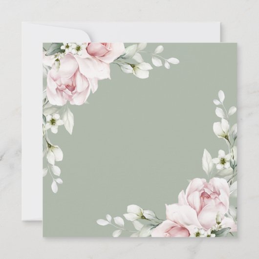 Floral Wediing | Uitgesteld | Wijziging van planne Kaart (Achterkant)